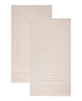 Superior Cotton Greek Key Infinity Border 2-Pc. Bath Rug Set