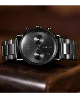 Mvmt Men's Blacktop Gray Stainless Steel Bracelet Watch 42mm