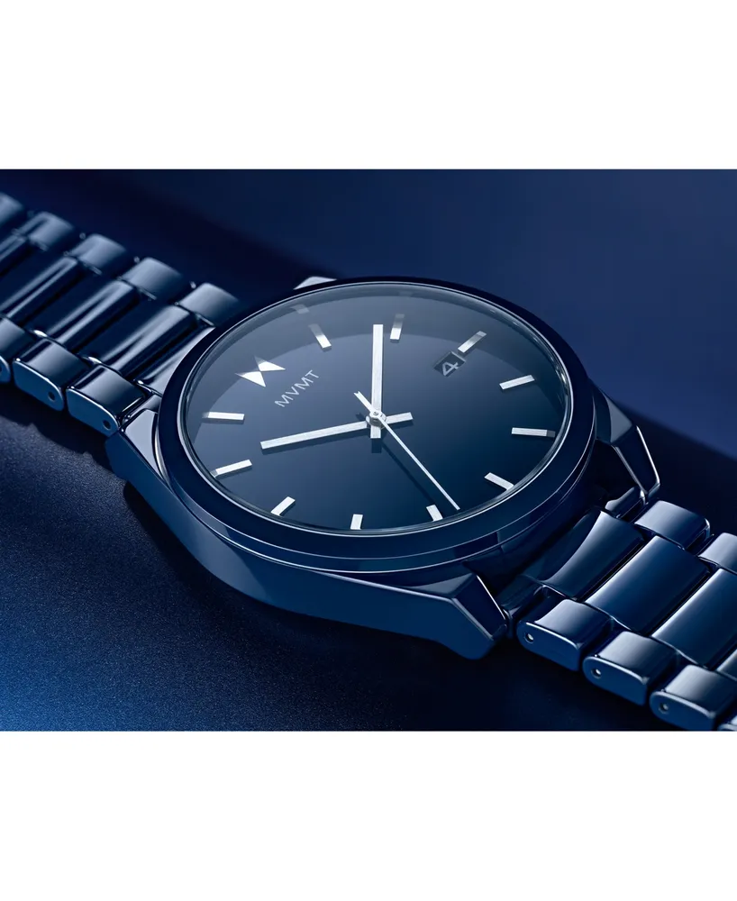 Mvmt Men's Element Blue Ceramic Bracelet Watch 44mm