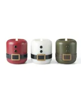 Seasonal Snowman Led Soft Flame 4 x 5