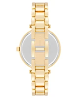 Nine West Women's Quartz Gold-Tone Alloy Link Bracelet Watch, 36mm - Gold