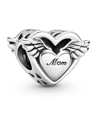 Pandora Sterling Silver Angel Wings Mom Charm