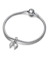 Pandora Cubic Zirconia Splitable Mother Daughter Dangle Charm