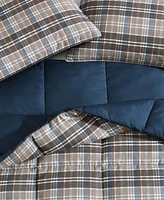 Eddie Bauer Rugged Plaid Microsuede Reversible Comforter Set