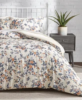Lucky Brand Garden Bouquet Reversible Microfiber -Pc. Comforter Set