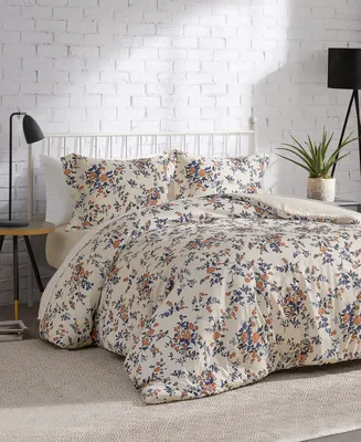 Lucky Brand Garden Bouquet Reversible Microfiber 2-Pc. Duvet Cover Set, Twin/Twin Xl
