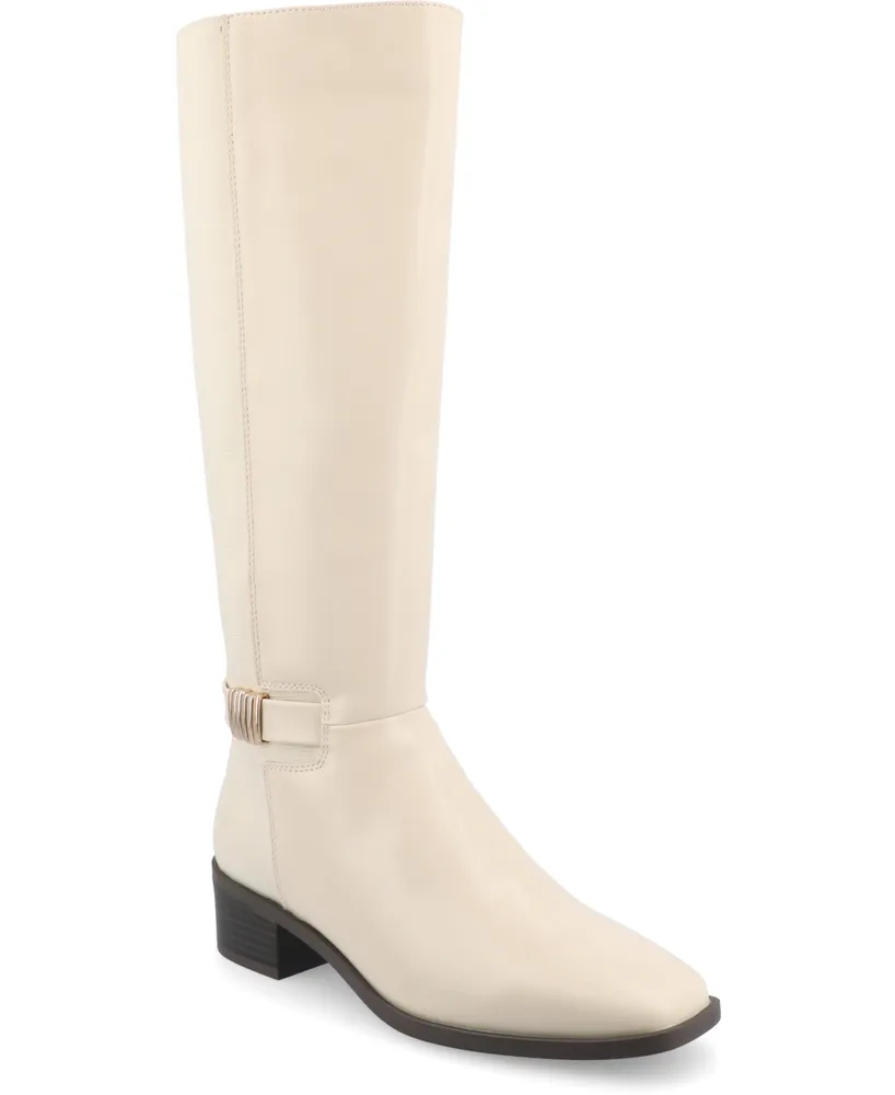 Journee Collection Women's Londyn Wide Width Knee High Riding Boots