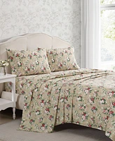 Laura Ashley Cotton Percale -Pc. Sheet Set