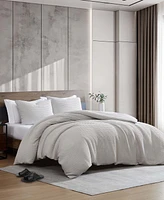 Kenneth Cole New York Solid Waffle 3 Piece Comforter Set
