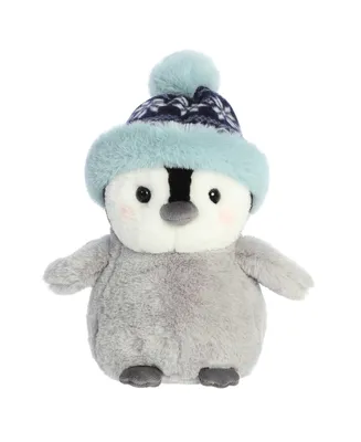 Aurora Medium Chillin' Chick Charly Holiday Festive Plush Toy Gray 10"