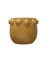 Terracotta Planter with Raised Dots