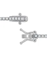 Giani Bernini Cubic Zirconia Double Heart Tennis Bracelet Sterling Silver, Created for Macy's