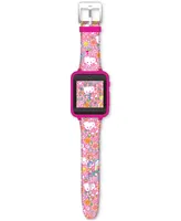 Accutime Kid's Hello Kitty Pink Silicone Strap Smart Watch 40mm