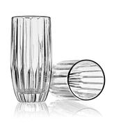 Godinger Pleat Highball Glasses, Set of 4