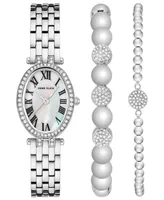 Anne Klein Women's Quartz Silver-Tone Alloy Watch Set, 22mm