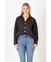 Women's Oversize Collared Shirt