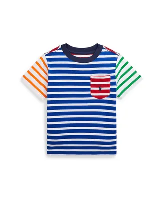 Polo Ralph Lauren Toddler and Little Boys Striped Cotton Jersey Pocket T-shirt