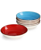 Elama Sebastian Piece Double Bowl Stoneware Dinnerware Set