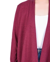 Ny Collection Women's Sleeve Swing Cardigan Sweater