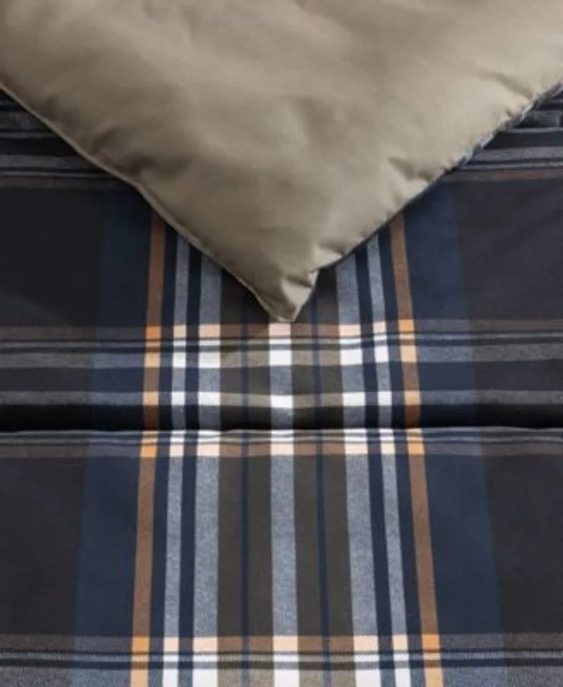 Wrangler City Flats Plaid Reversible Duvet Cover Set