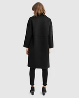 Belle & Bloom Publisher Double-Breasted Wool Blend Coat