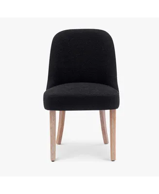 Mid-Century Modern Upholstered Boucle Dining Chair