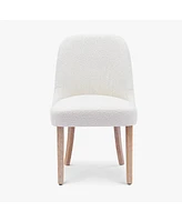 Mid-Century Modern Upholstered Boucle Dining Chair