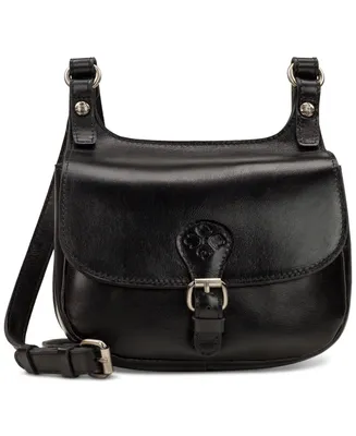 Patricia Nash Linny Leather Saddle Bag