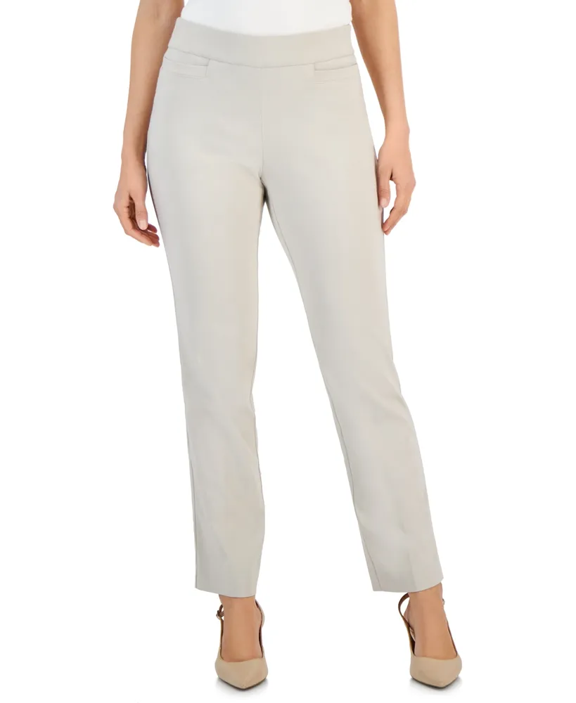 Jm Collection Women's Pull-On Slim-Leg Ankle Pants, Created for