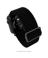 iTouch Unisex Air 4 Black Braided Loop Silicone Strap