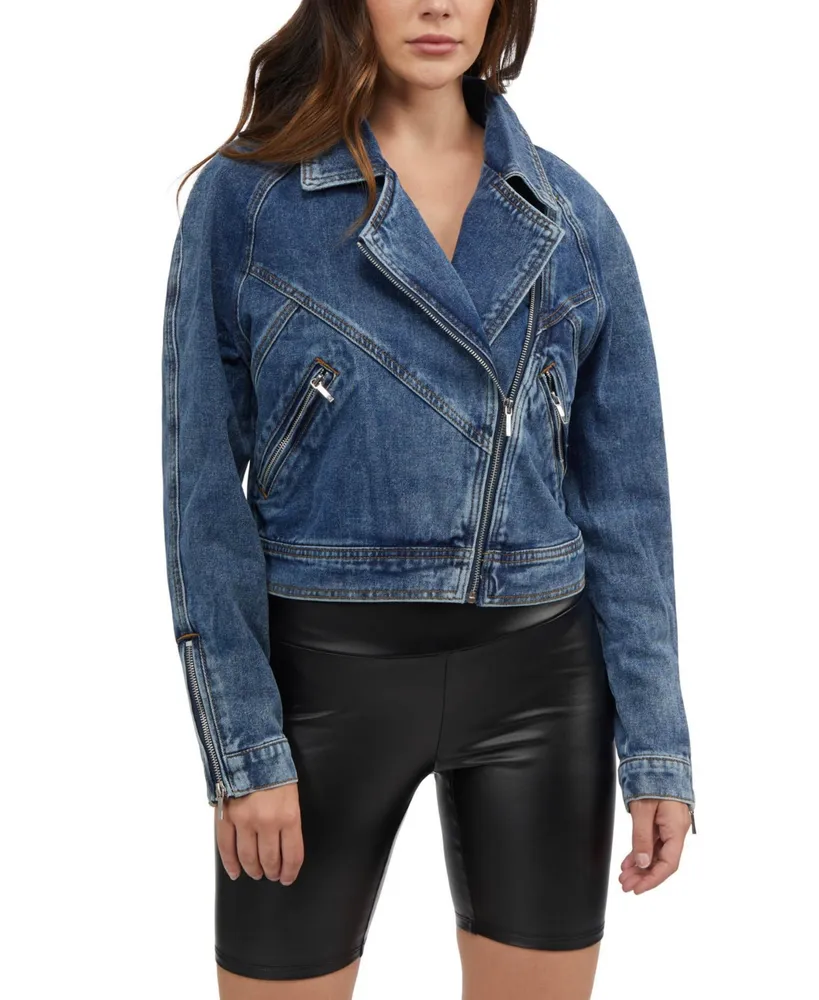 ZW OVERSIZED DENIM JACKET - Faded blue | ZARA United States