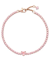 Pandora Cubic Zirconia 14K Rose Gold-Plated Sparkling Heart Tennis Bracelet