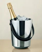 Rosendahl Stainless Steel and Leather Champagne Bucket