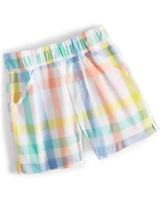 First Impressions Baby Boys Vacation Plaid Shorts, Created for Macy's