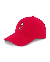 Disney Mickey Mouse Embroidered Cotton Adjustable Dad Hat with Curved Brim