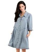 Women Belle & Bloom Supercut Denim Dress