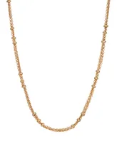 2028 Gold-Tone Station Link Chain Necklace