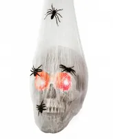 National Tree Company 27" Animated Halloween Sound-Activated Hanging Skull