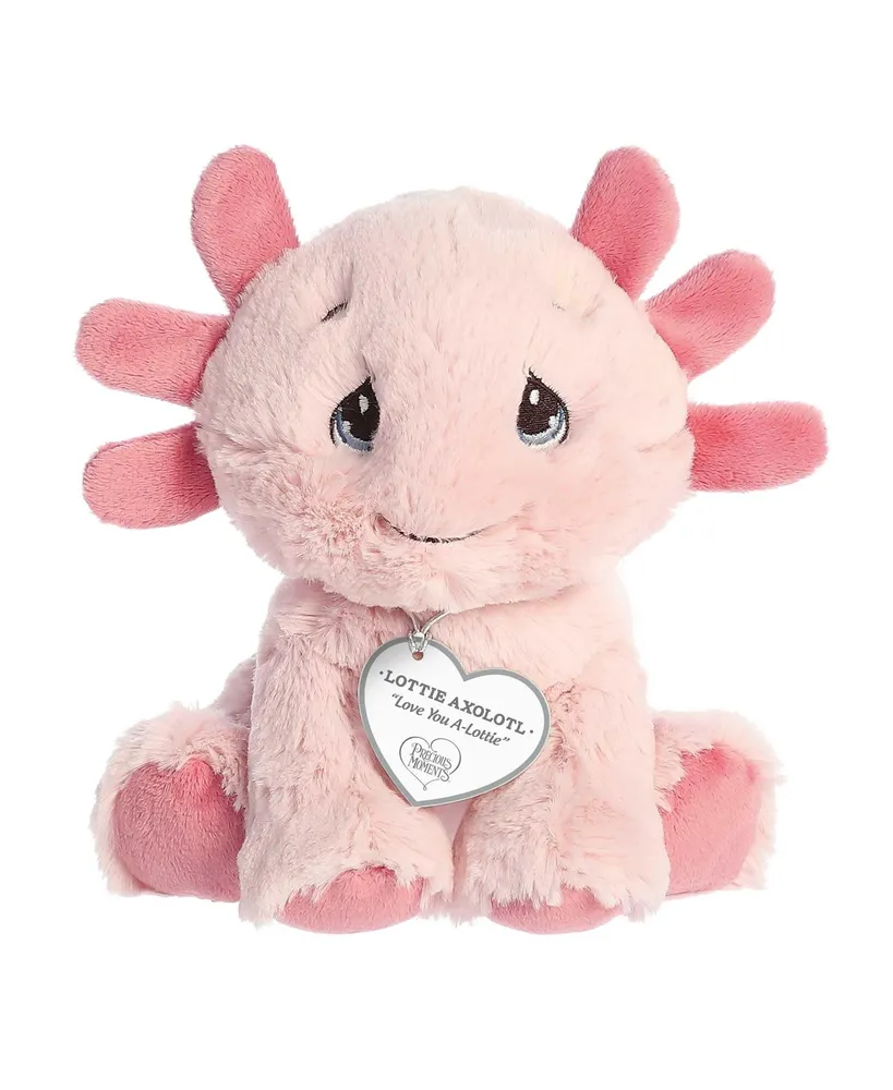 Aurora Small Lottie Axolotl Precious Moments Inspirational Plush Toy Pink 7"