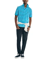 Nautica Men's Classic-Fit Striped Performance Deck Polo