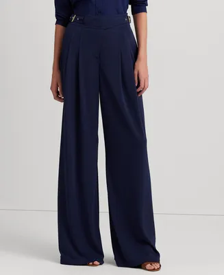 Lauren Ralph Lauren Petite Stretch Jersey Wide-Leg Pants