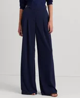 Lauren Ralph Lauren Petite Stretch Jersey Wide-Leg Pants