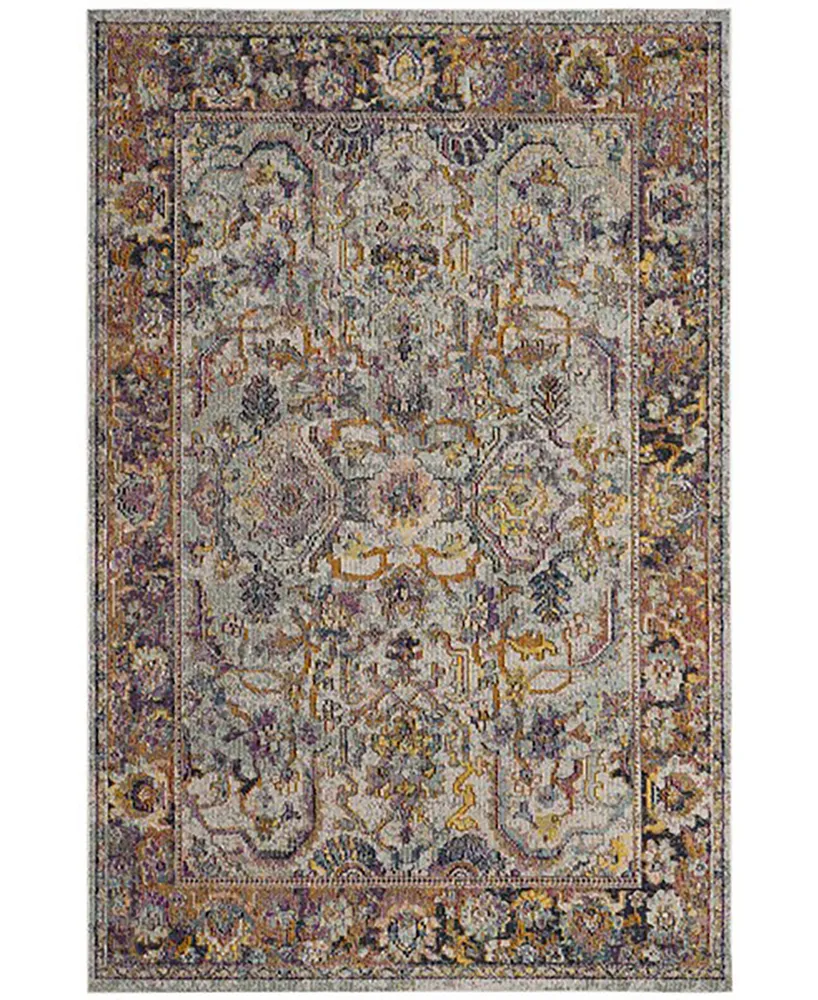 Safavieh Crystal CRS504 Light Blue and Orange 9' x 12' Area Rug