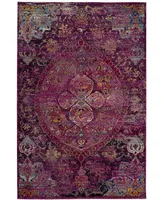 Safavieh Crystal CRS512 Fuchsia and Purple 4' x 6' Area Rug