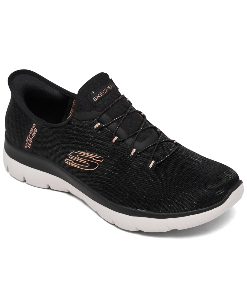 Skechers Womens Summits Dazzling Haze Hands Free Slip-Ins Slip-On