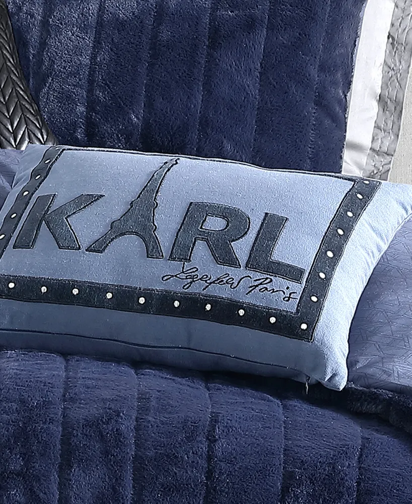 Karl Lagerfeld Paris Karl Tower Decorative Pillow, 20" x 14"