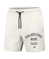 Men's Nba x Staple Cream Philadelphia 76ers Heavyweight Fleece Shorts