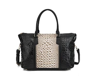 Mkf Collection Raven Croco-Embossed Duffle Bag by Mia K.