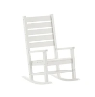 Fielder Contemporary Rocking Chair, All-Weather Hdpe Indoor/Outdoor Rocker
