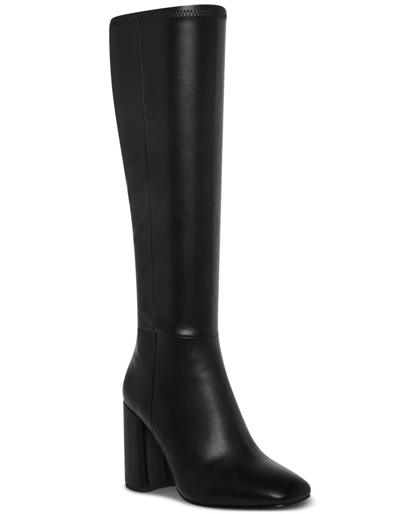 Steve Madden Women's Lizah Knee-High Block-Heel Dress Boots